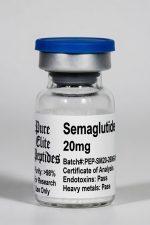 Semaglutide 20mg peptide vial for health and research use.