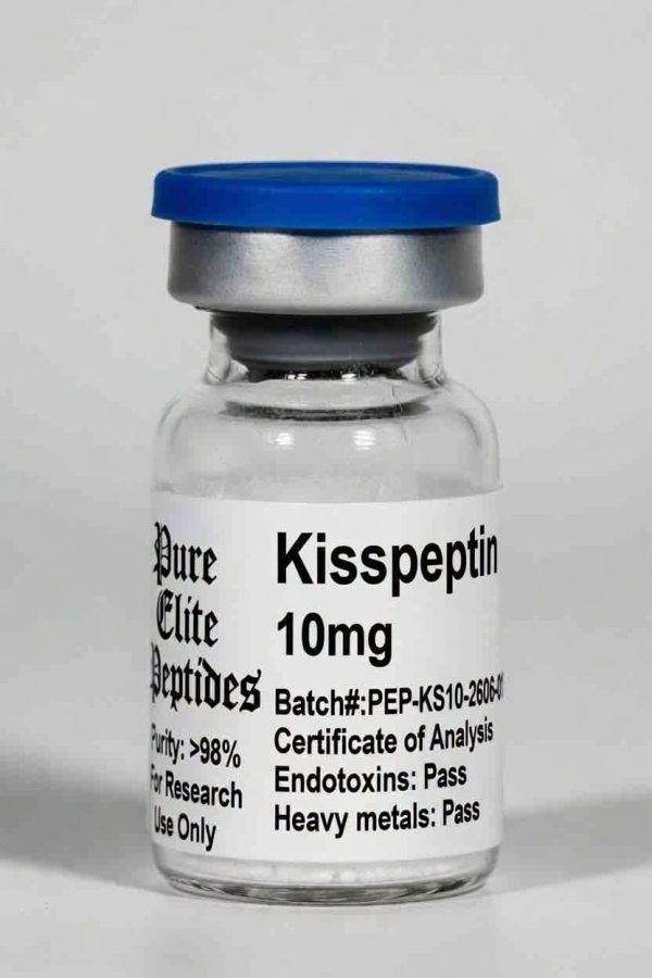 Kisspeptin 10mg peptide vial for research from Pure Elite Peptides.